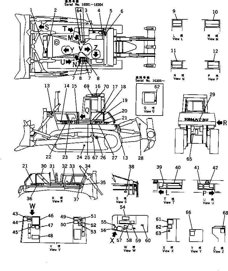PLATE, MARK,ROPS 09629-90214 KOMATSU