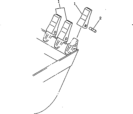 Палец в сборе (209-70-54240) KOMATSU