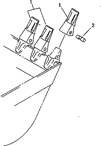 Зуб ковша 209-70-54720 KOMATSU