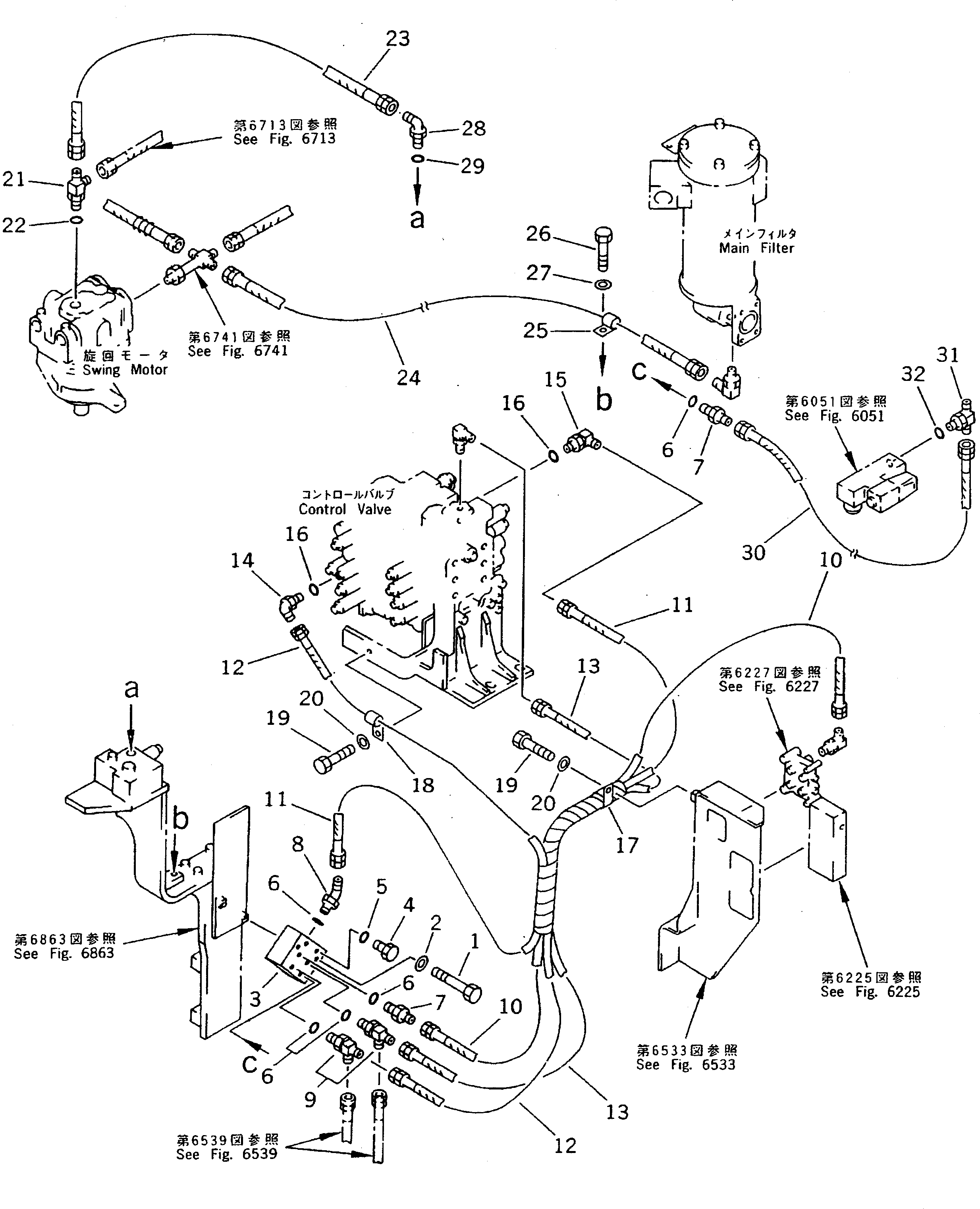 PIPING GROUP (\8\207-970-X101) KOMATSU