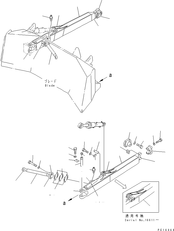 ANGLE (WELDED) 195-71-61340 KOMATSU