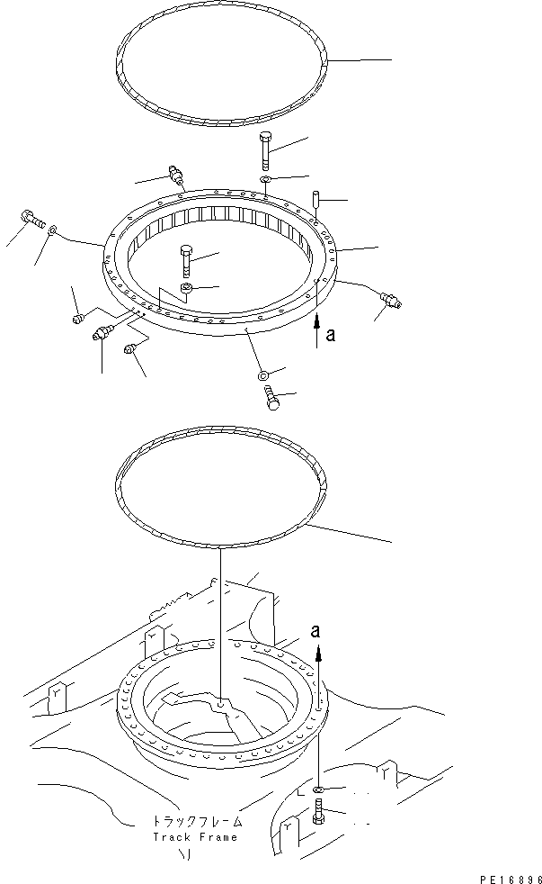 CIRCLE,SWING 208-25-53101 KOMATSU