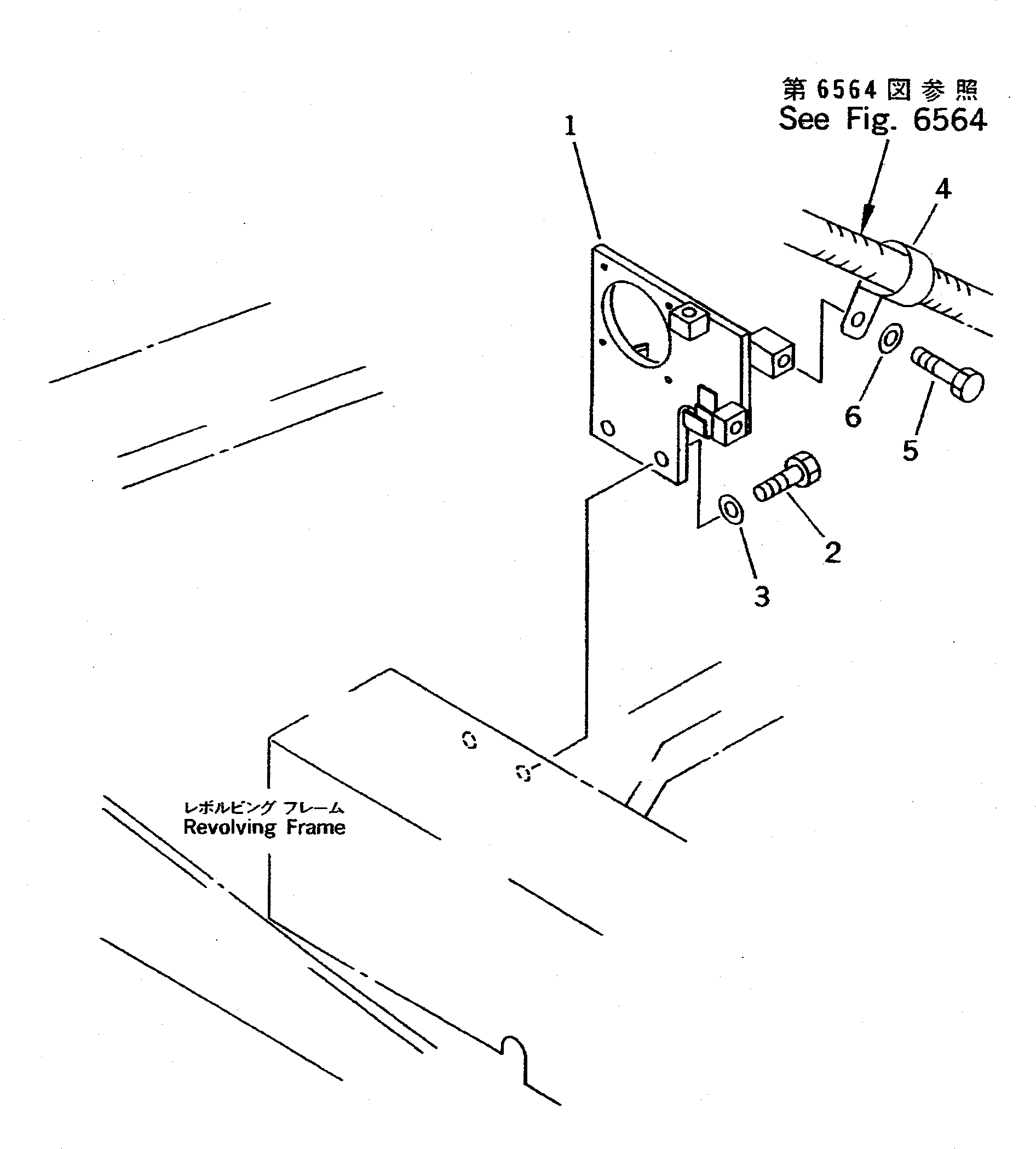 BRACKET GROUP (\8\207-62-X4120) KOMATSU