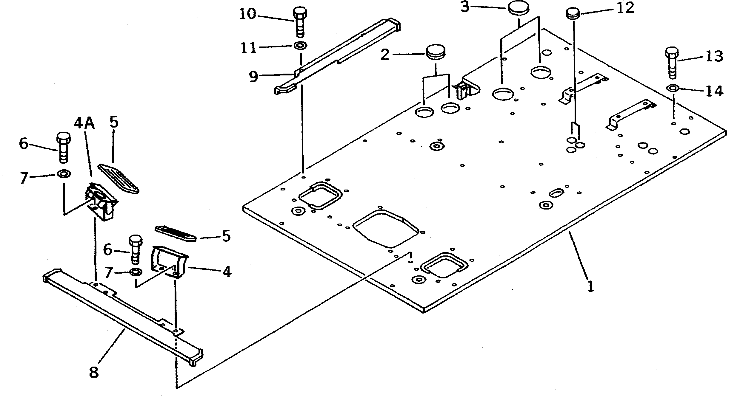 REST,FOOT 208-72-57250 KOMATSU