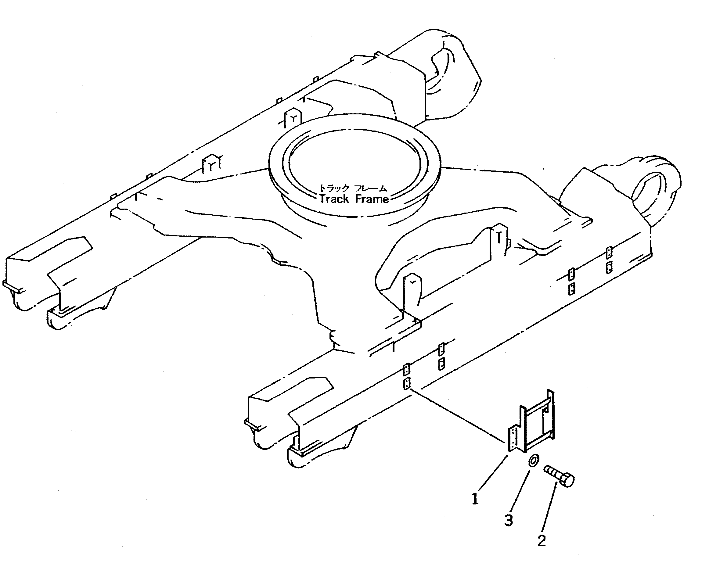 TRACK FRAME GROUP (\8\208-30-X4110) KOMATSU
