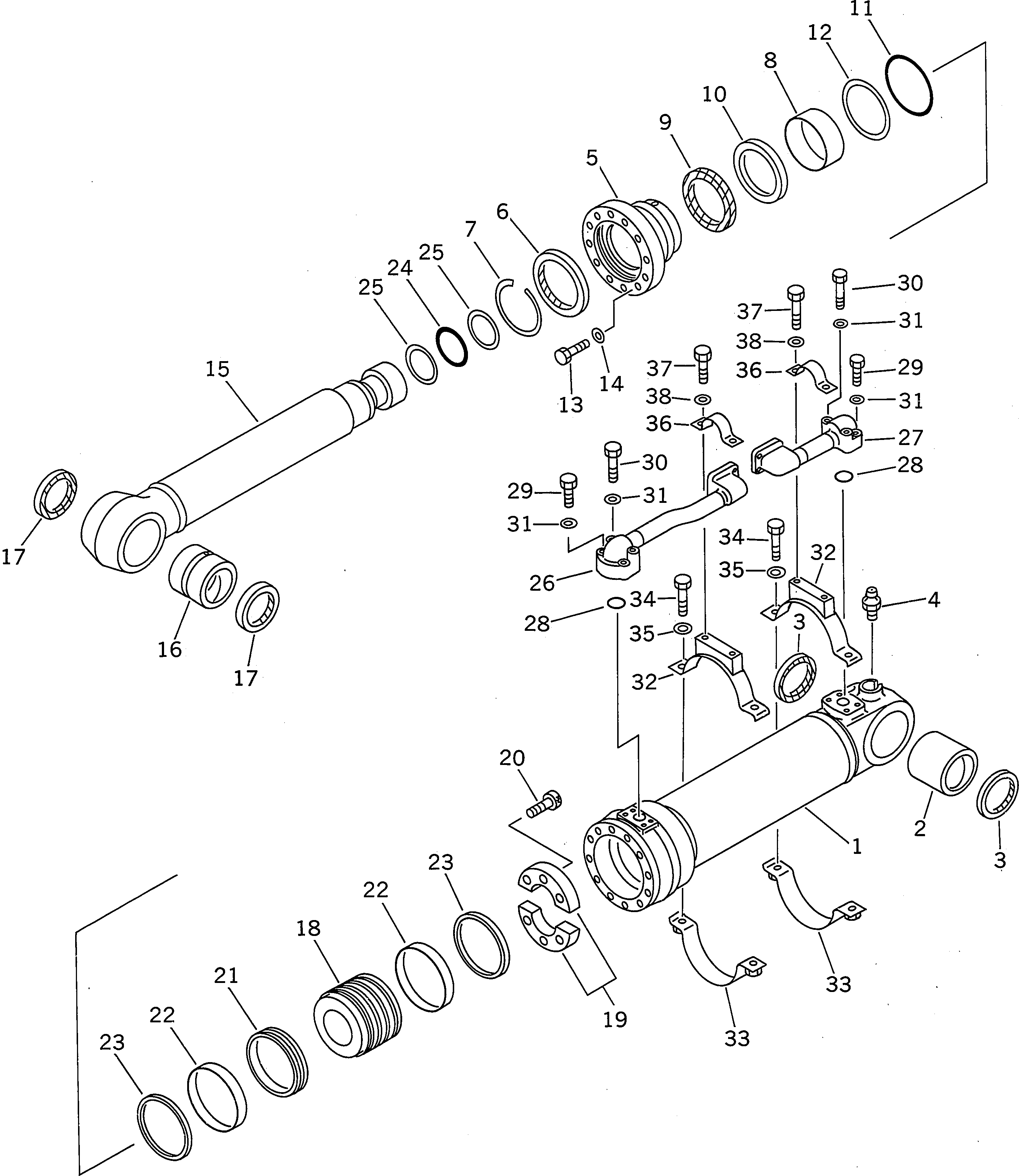Трубка правая 208-63-94470 KOMATSU