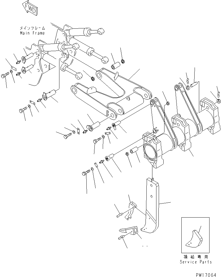PROTECTOR GROUP,(SHORT) (\8\198-78-X3130) KOMATSU