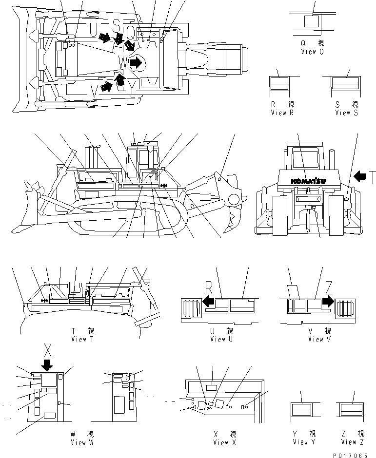 PLATE, NAME,ROPS (FOR USA, CANADA) 09620-10201 KOMATSU