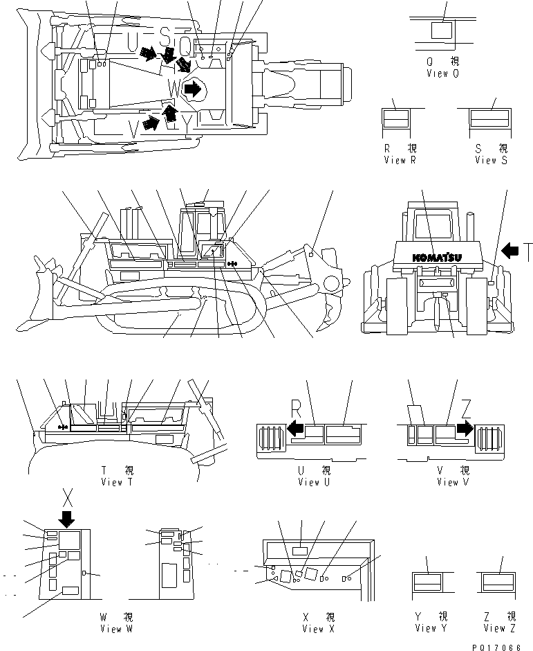 PLATE, CAUTION,DAMPER LUBRICATION 198-98-41530 KOMATSU