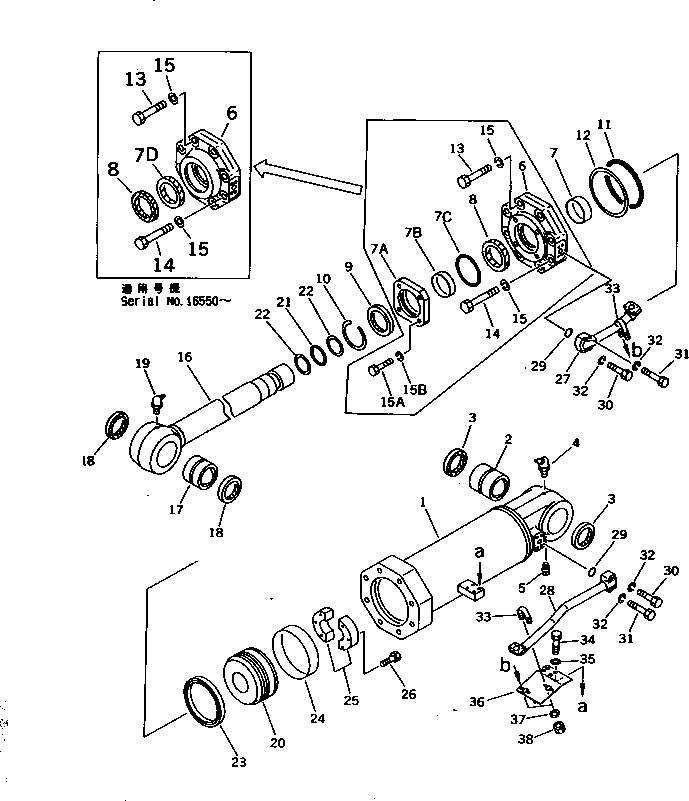 Головка цилиндров 707-27-22310 KOMATSU