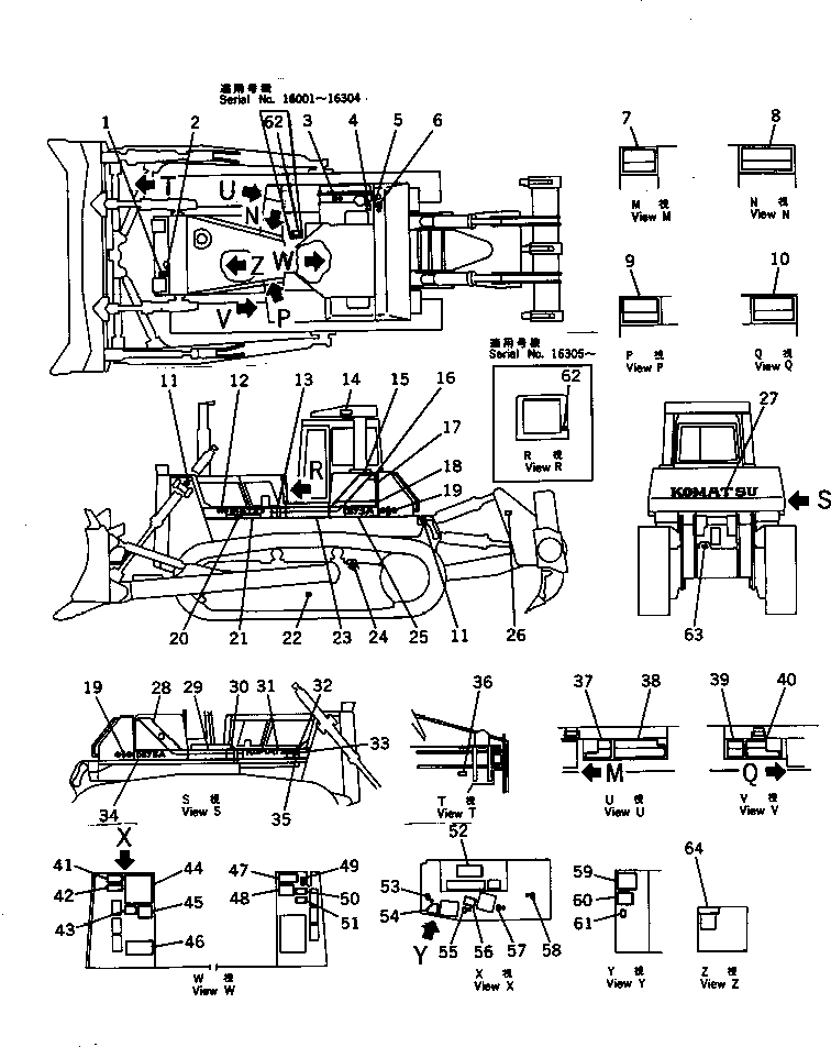 PLATE, CAUTION,DAMPER 195-98-24650 KOMATSU