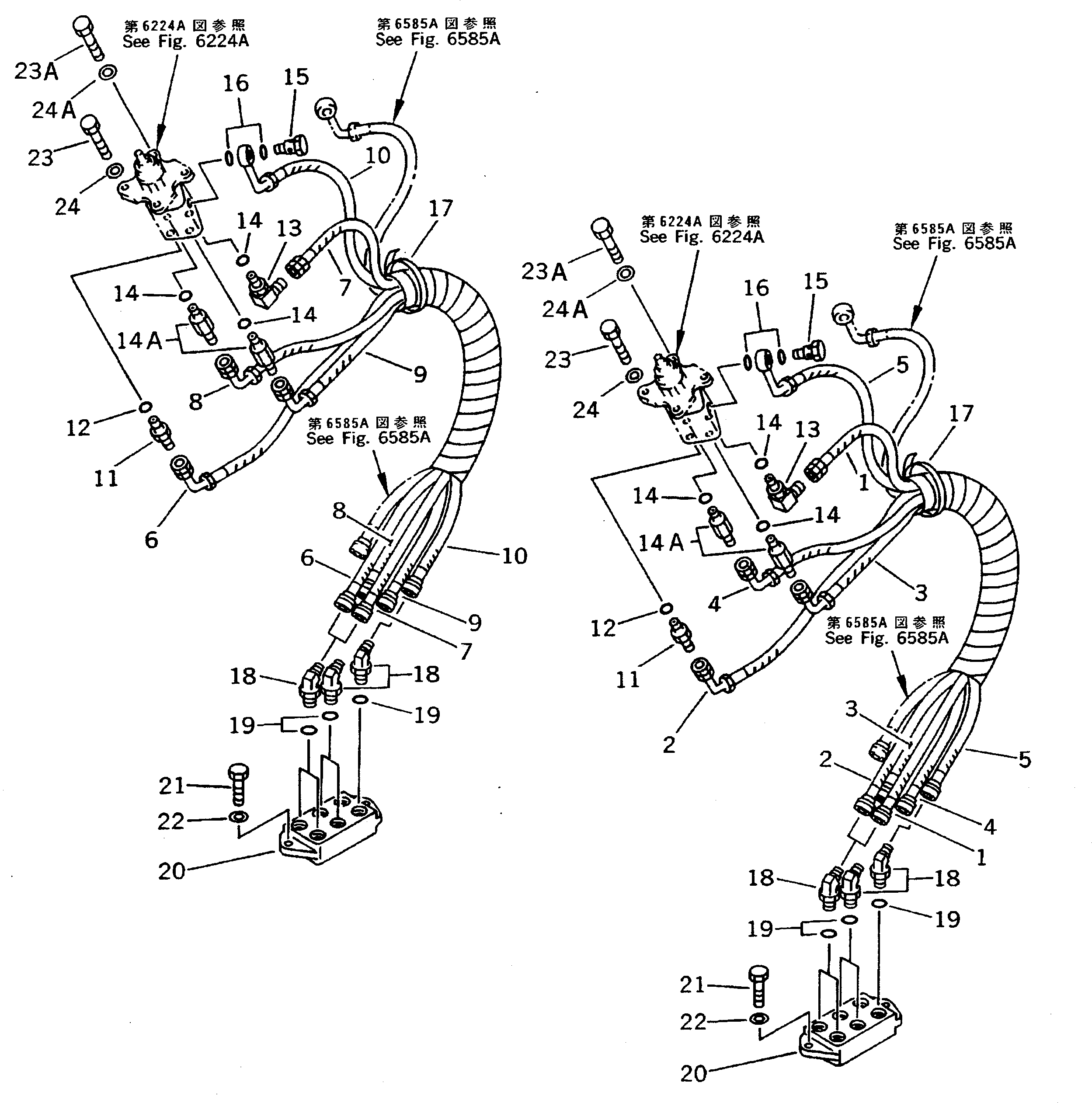 HOSE¤ 730MM,(BROWN) 20Y-62-18840 KOMATSU