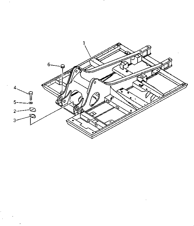 FRAME,REVOLVING 206-970-5311 KOMATSU