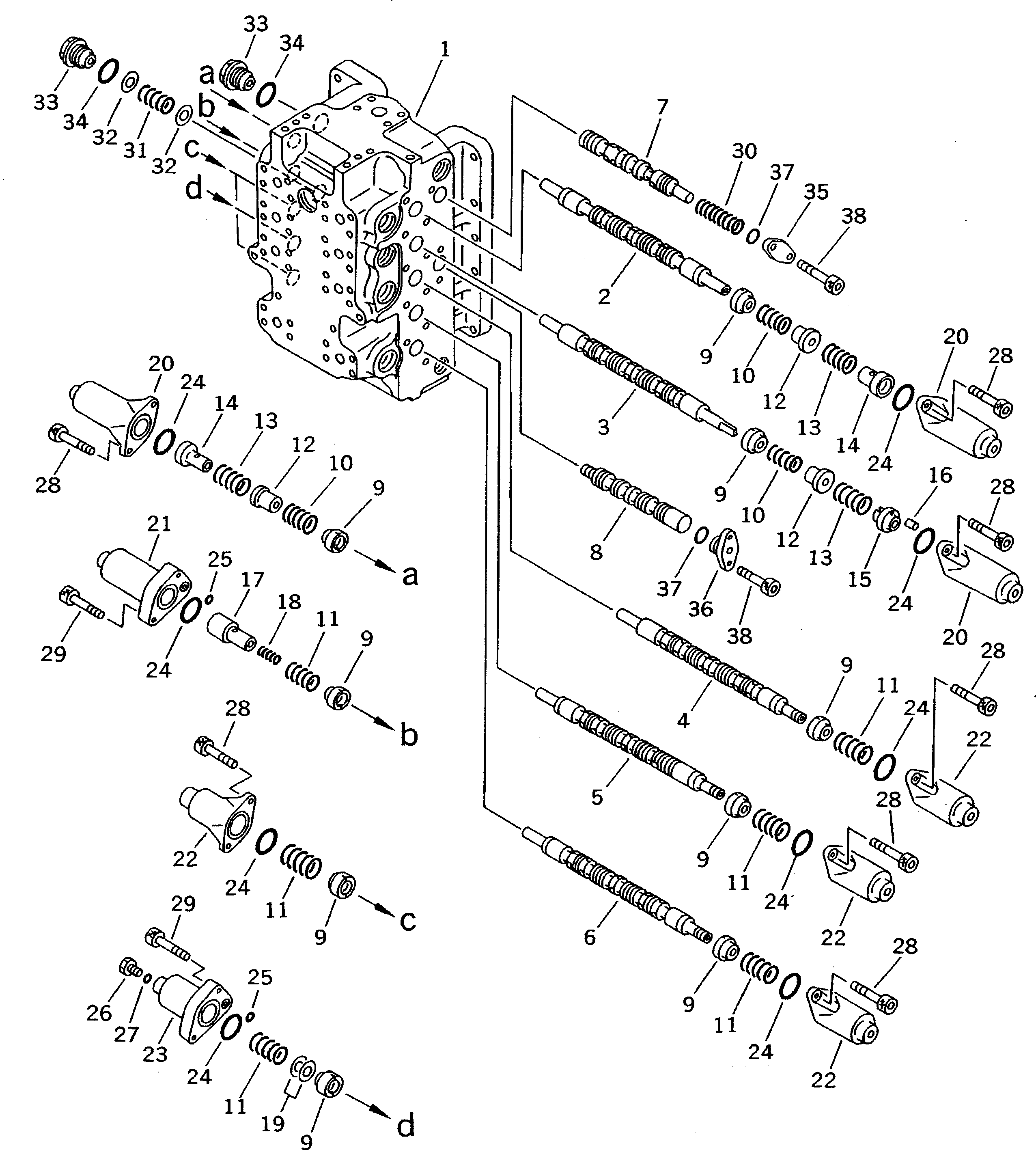 клапан в сборе 709-75-94102 KOMATSU