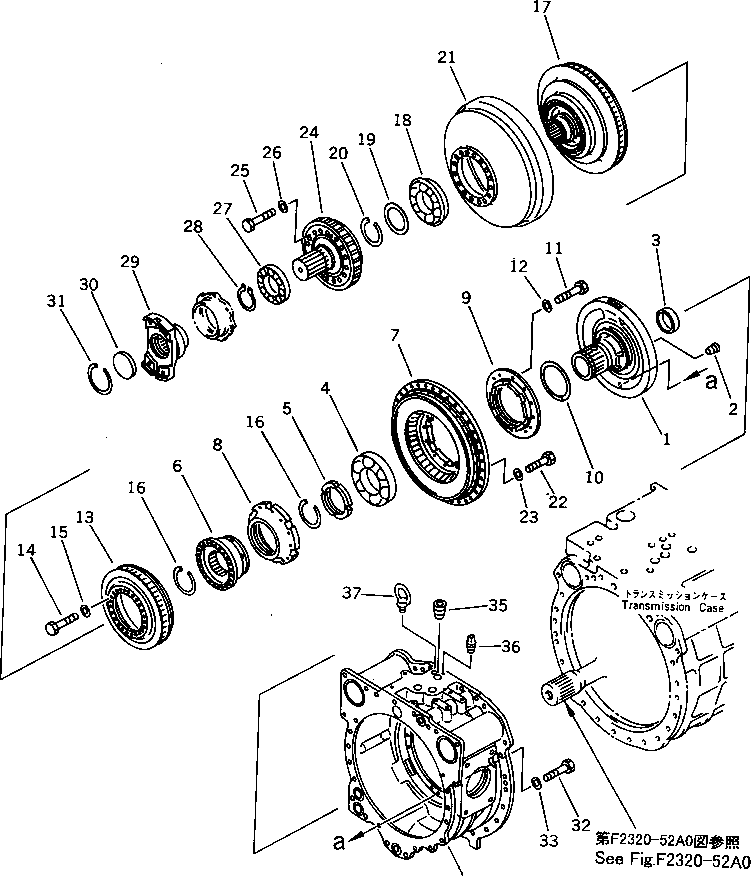 гидротрансформатор в сборе 19M-13-00010 KOMATSU