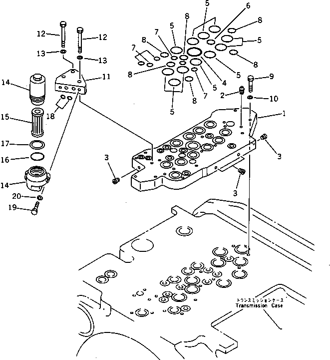 Блок 19M-15-15980 KOMATSU