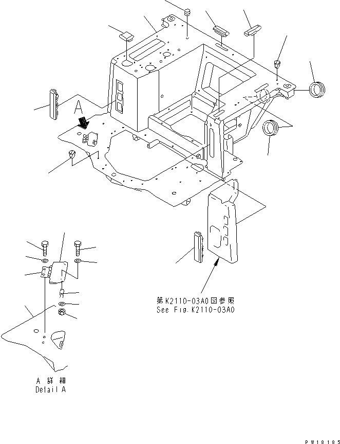Крышка 17M-54-26410 KOMATSU