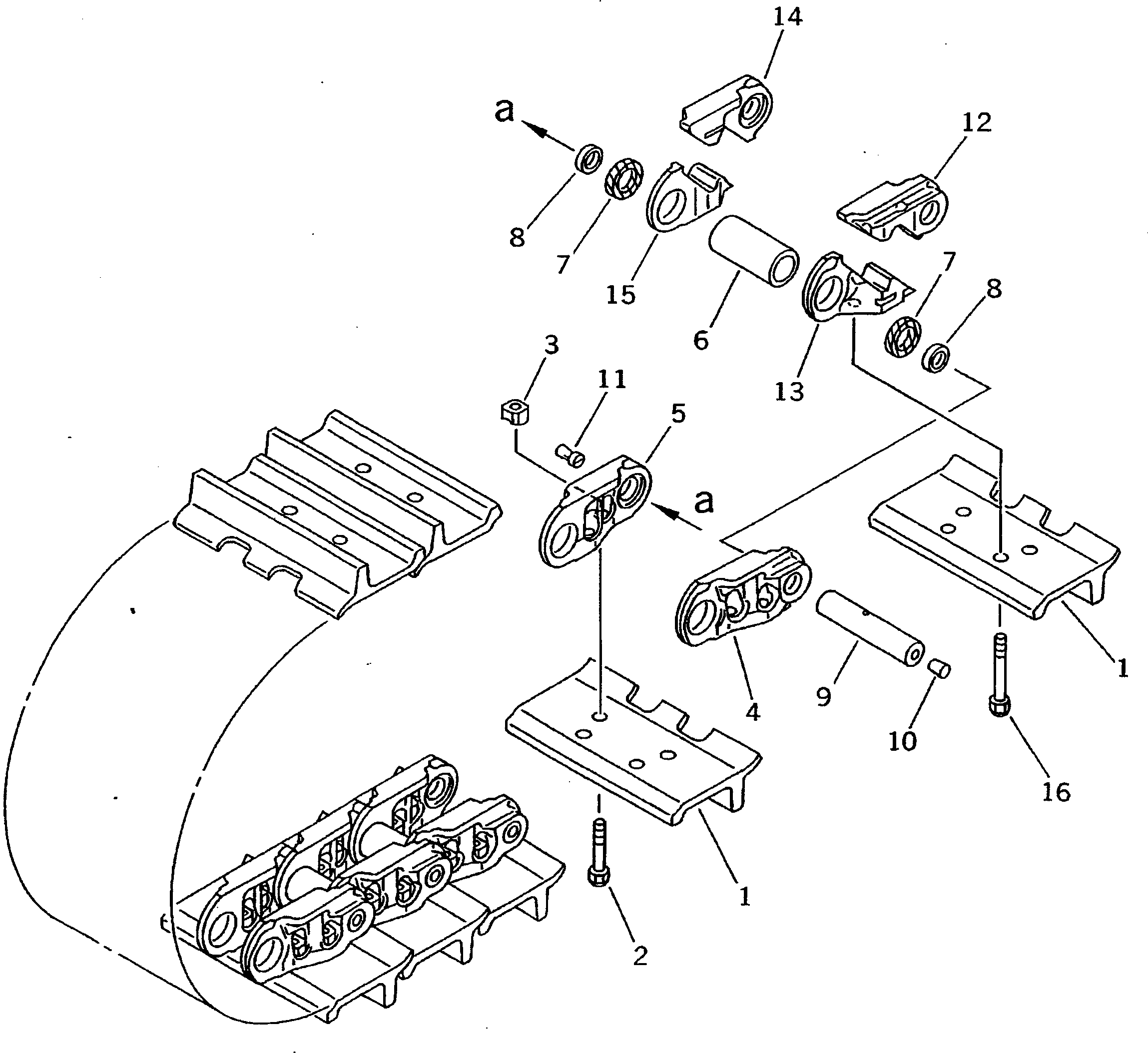 LINK,MASTER¤ R.H. PIN SIDE 195-32-42410 KOMATSU