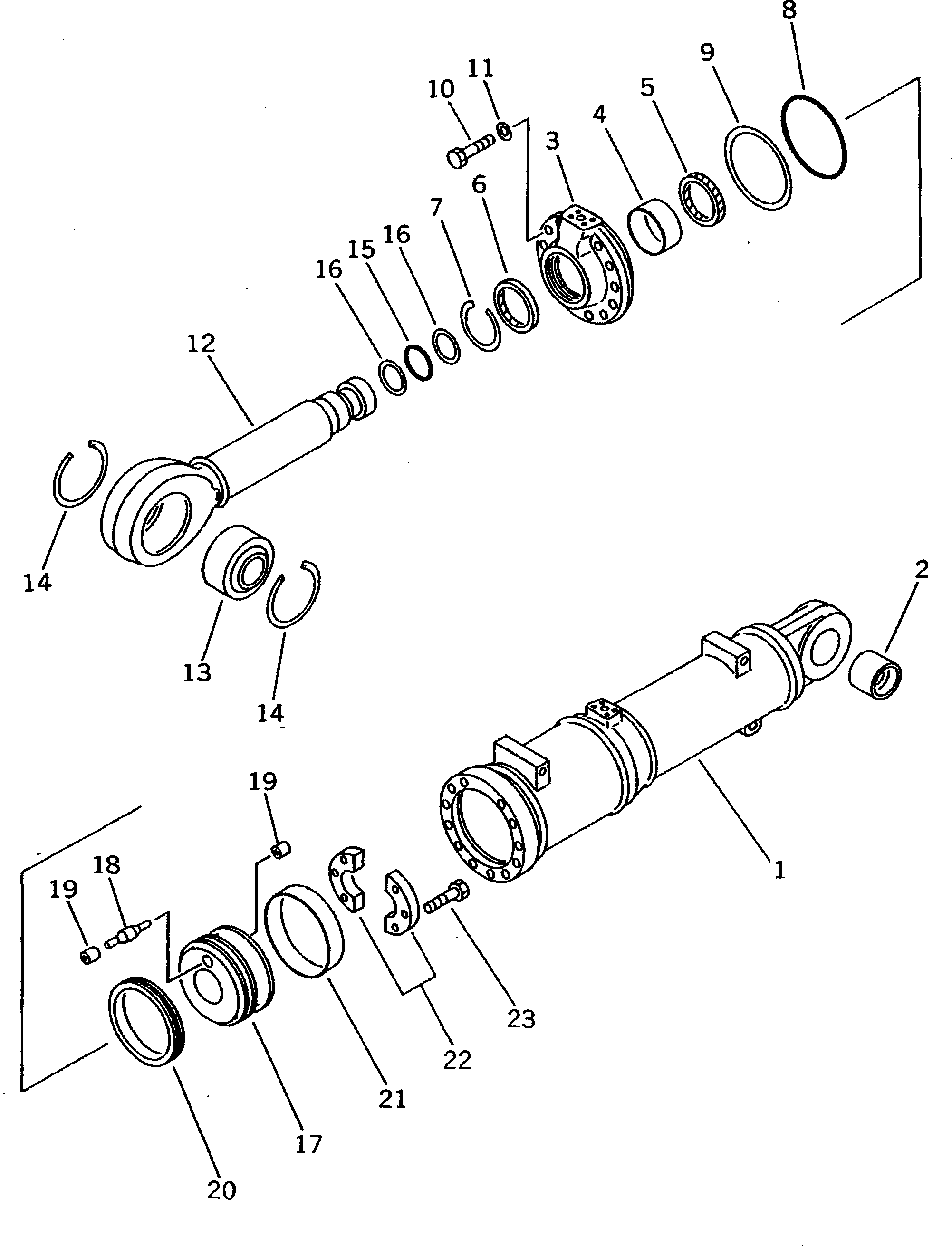 PISTON ASS'Y,R.H. 707-91-02280 KOMATSU