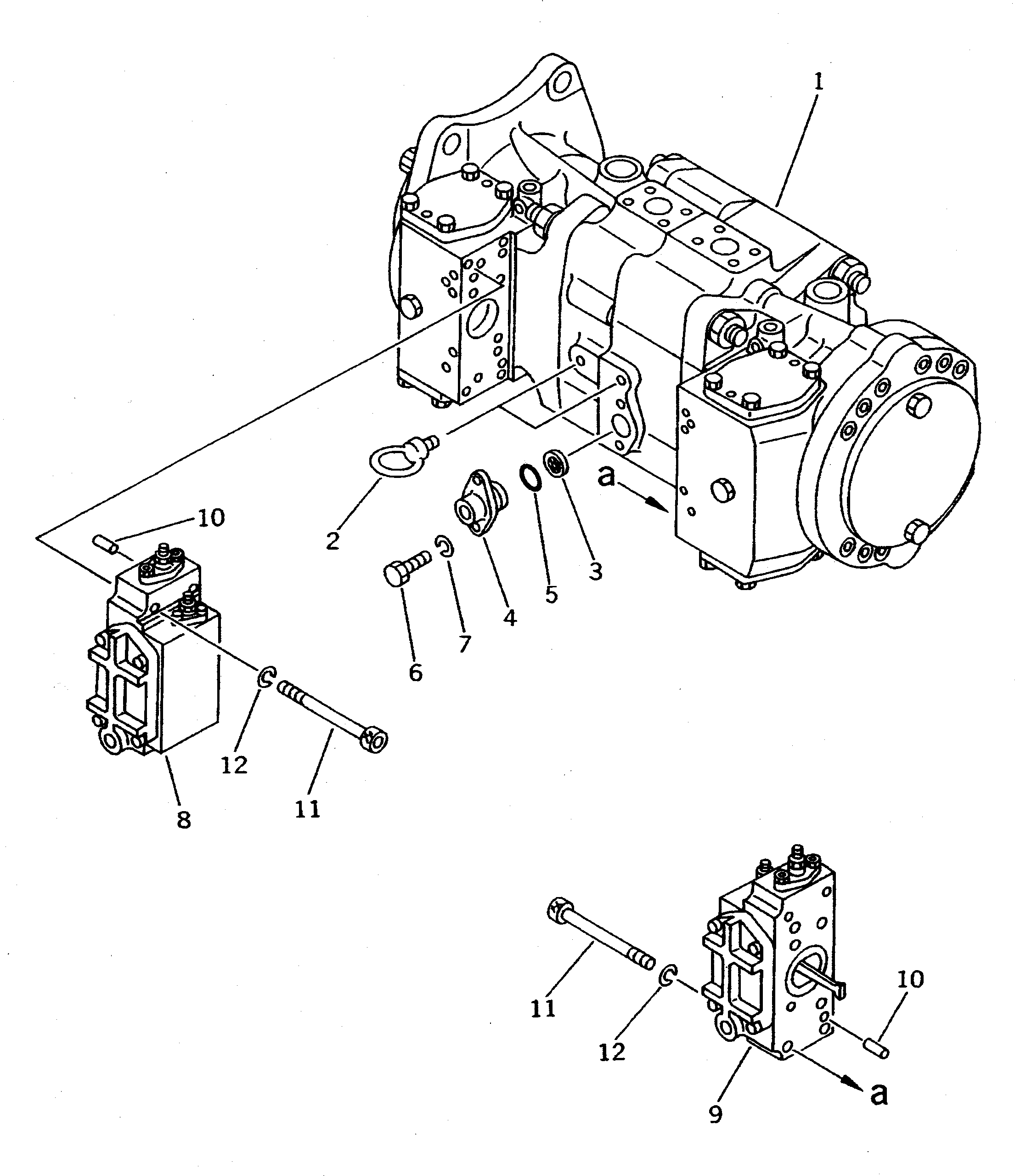 PUMP ASS'Y,(HPV 90+90) 708-25-04081 KOMATSU