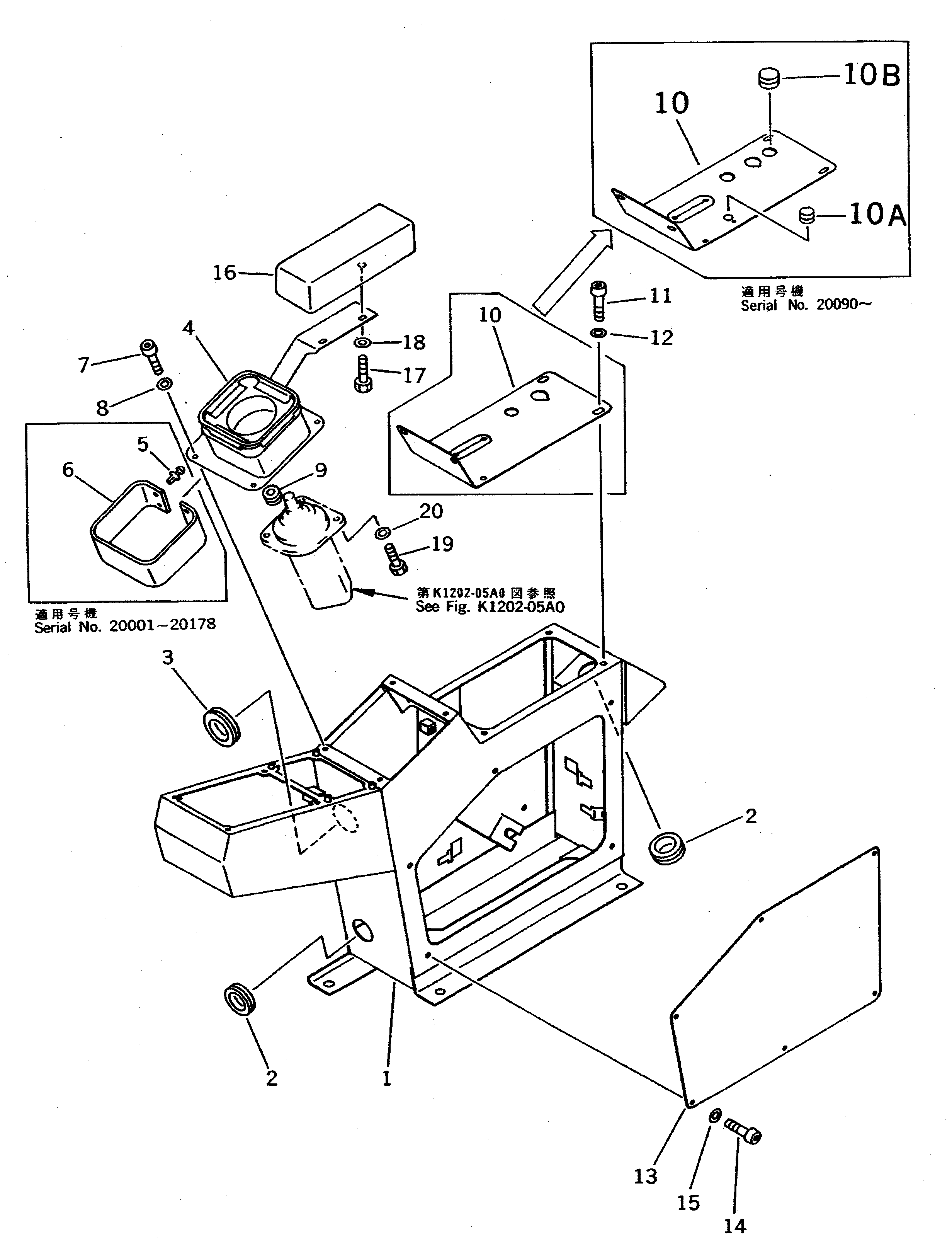PANEL,R.H. 209-43-61370 KOMATSU