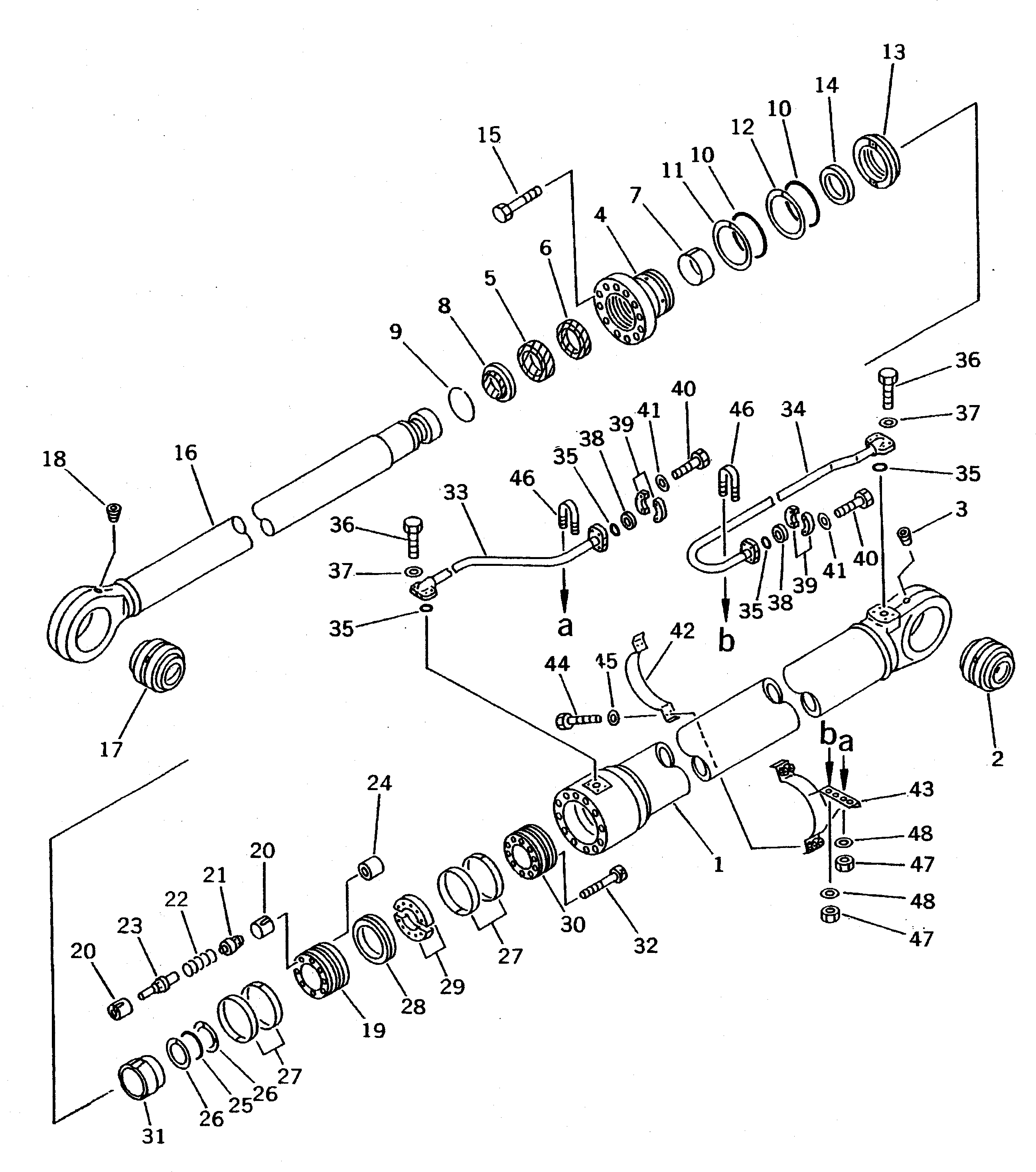 CYLINDER KIT,BOOM (FOR LOADER) 707-99-68600 KOMATSU
