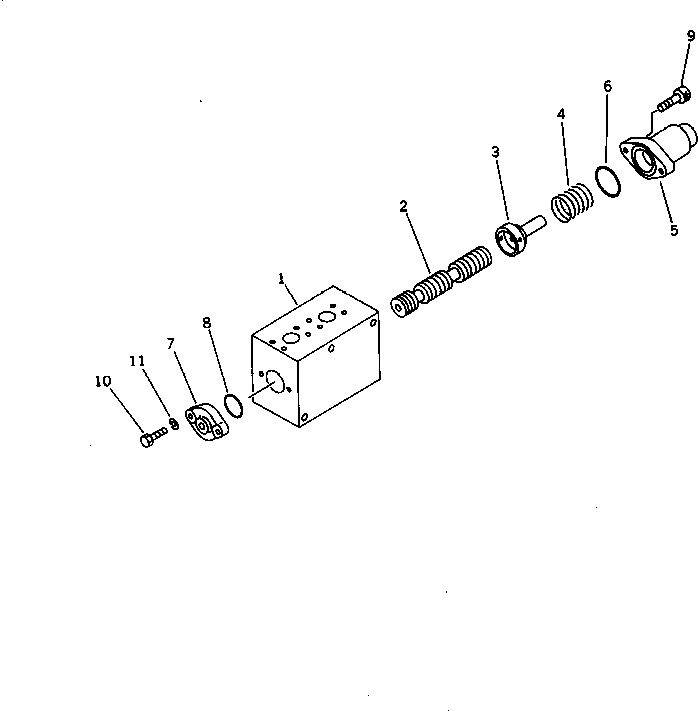 Клапан в сборе 709-10-91201 KOMATSU