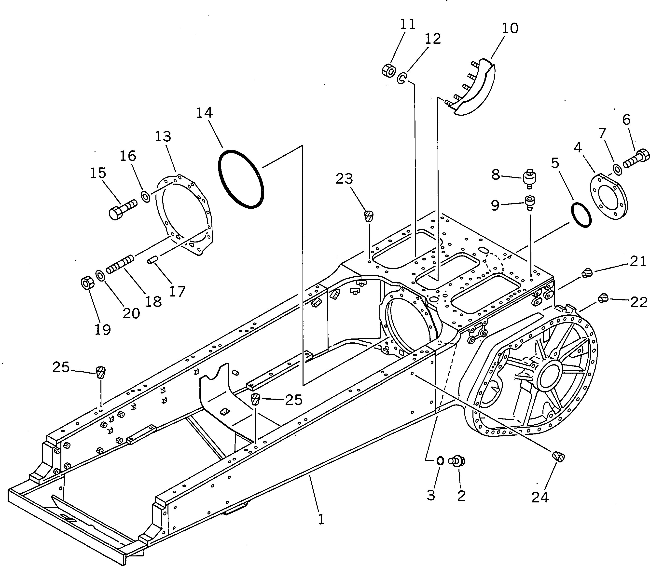 FRAME,MAIN 175-21-47300 KOMATSU