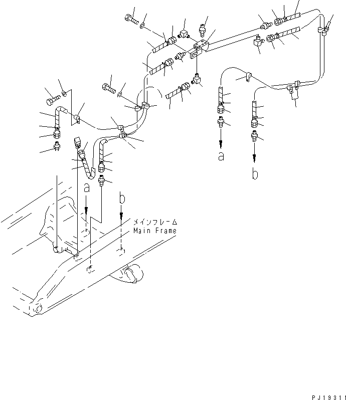 Шланг в сборе 17M-50-25170 KOMATSU