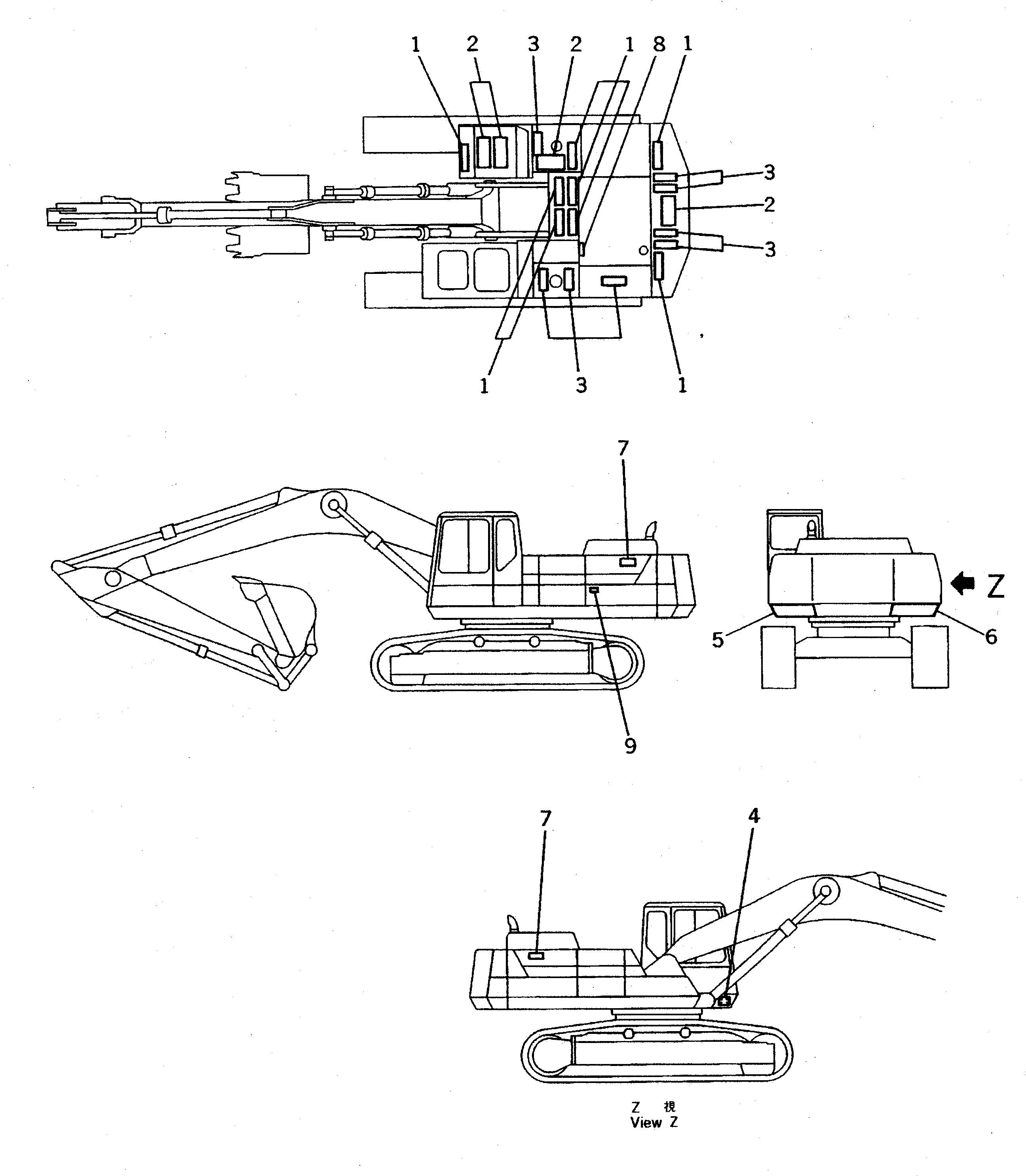 DECAL,R.H. 207-00-51320 KOMATSU