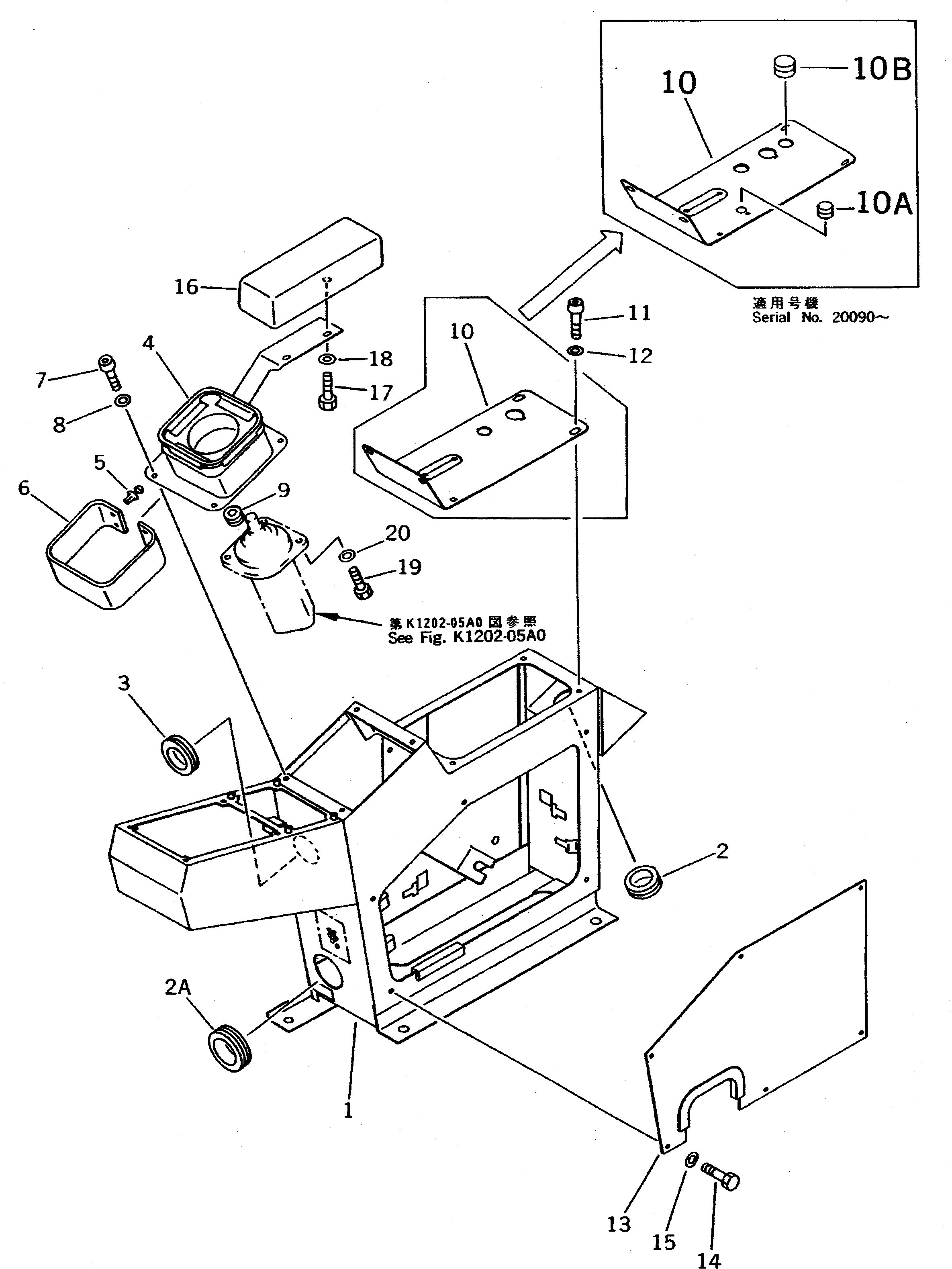 Крышка правая 209-43-61430 KOMATSU