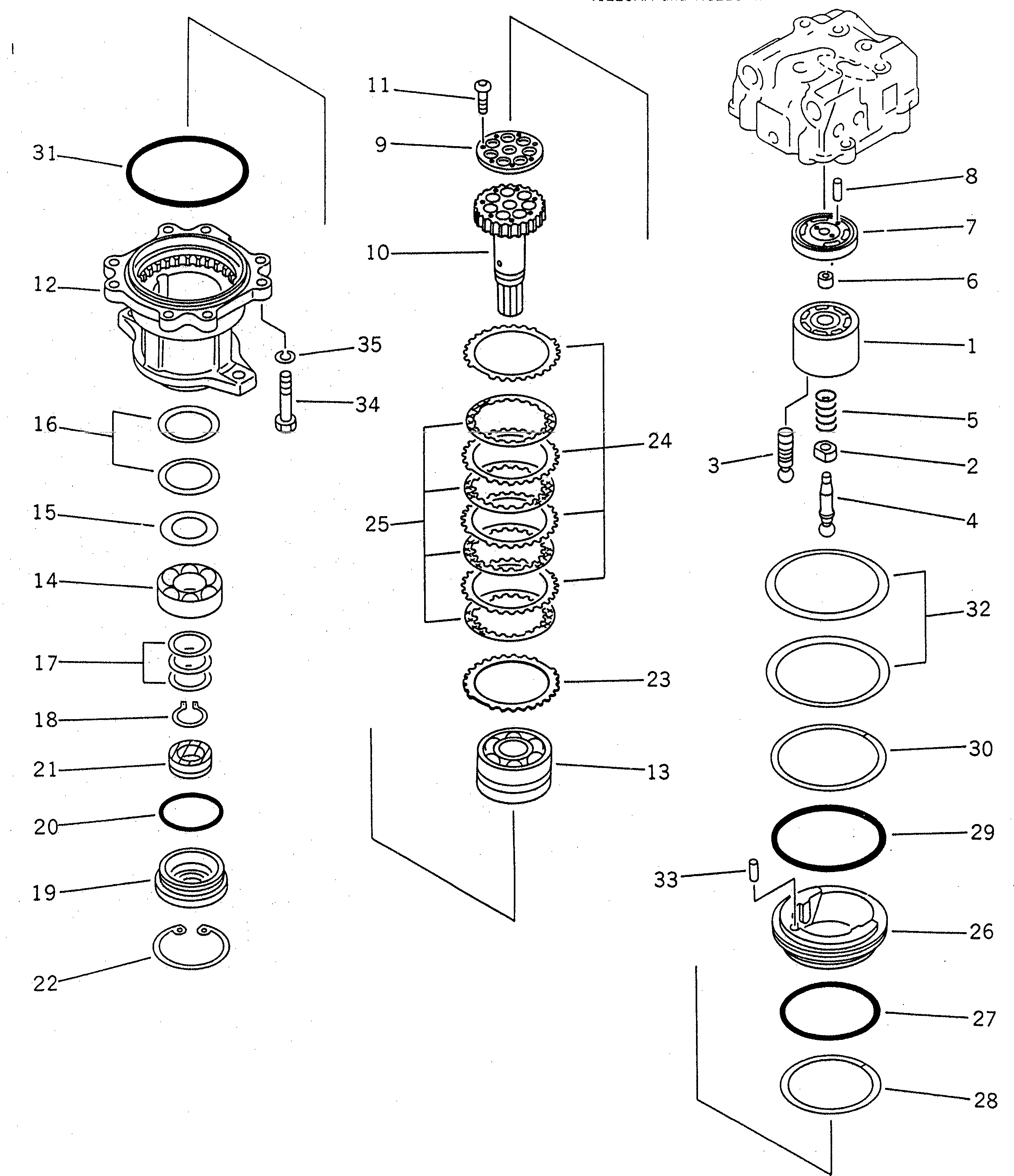 SWING MOTOR ASS'Y 706-77-01144 KOMATSU