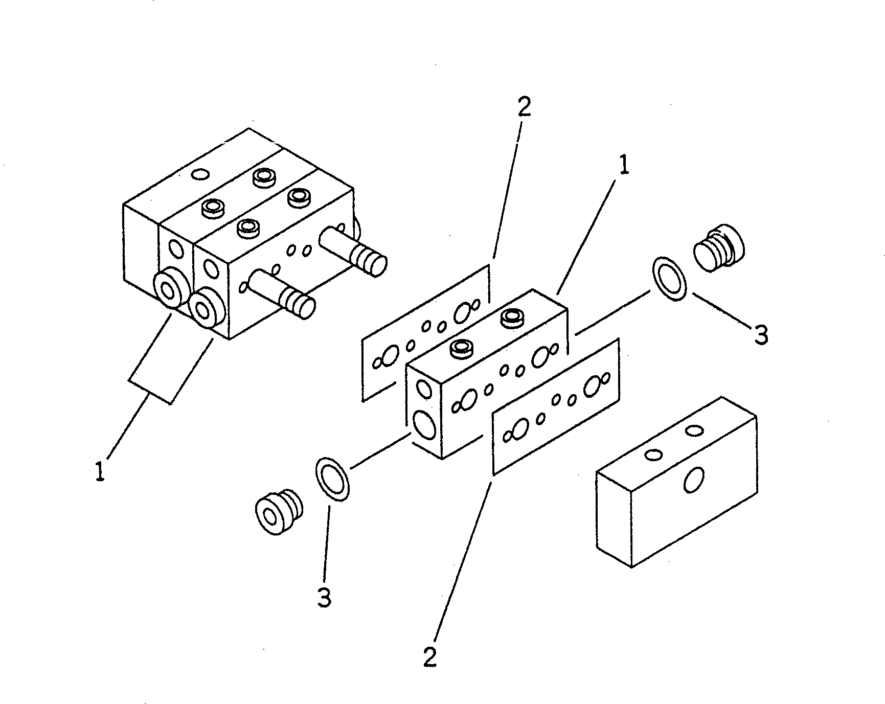 DISTRIBUTOR,M25T 21T-70-75610 KOMATSU