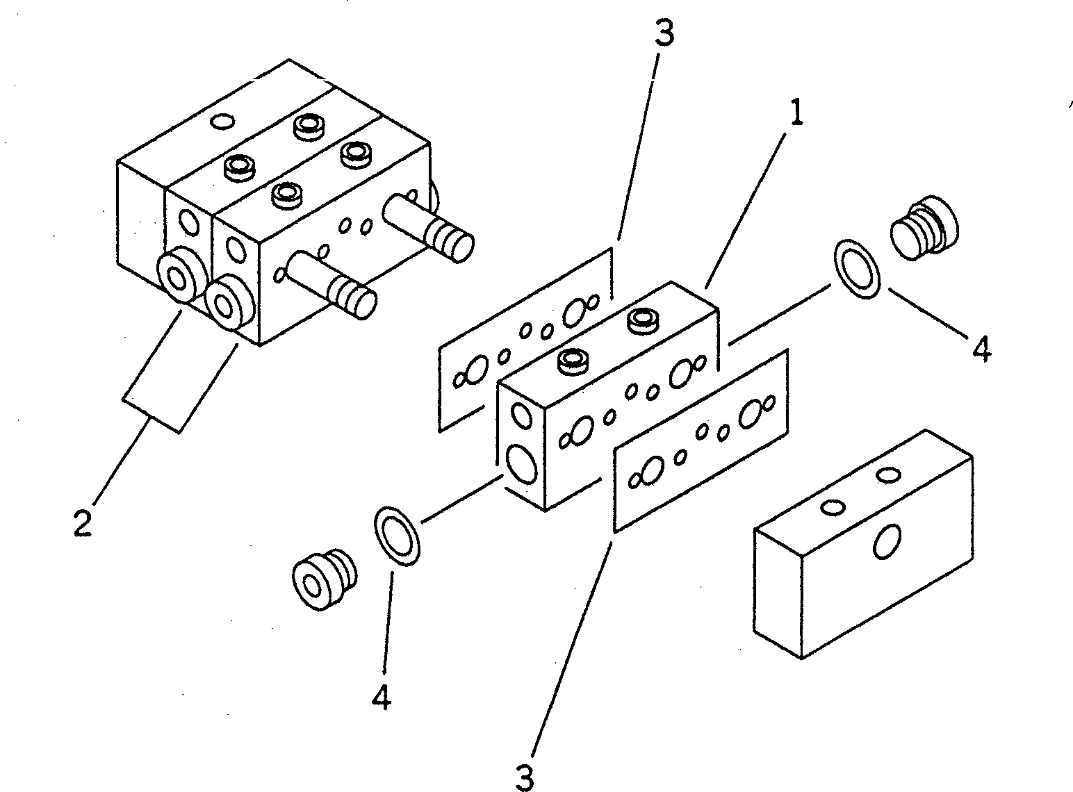 DISTRIBUTOR,M15S 21T-70-75590 KOMATSU