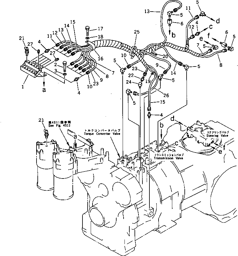 HOSE (SC) 17M-22-28361 KOMATSU
