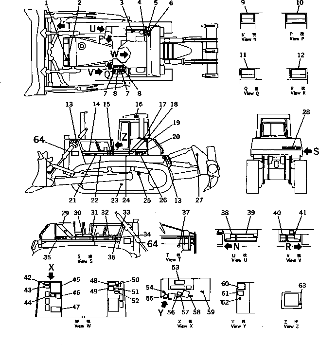 STRIPE,R.H. 195-98-24191 KOMATSU