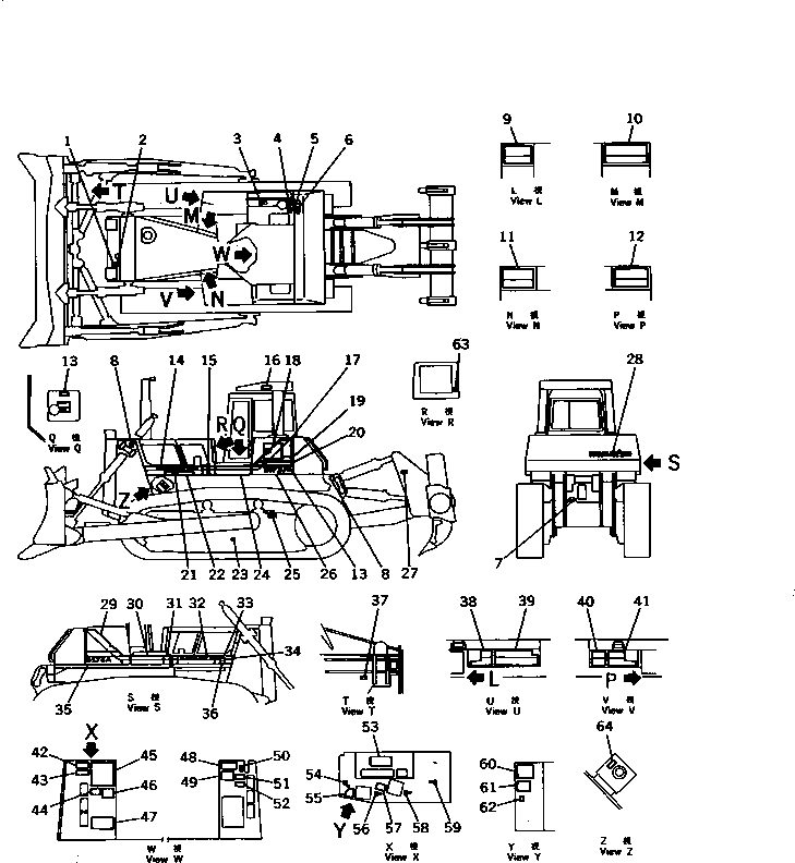 PLATE, CAUTION,TRACK ADJUSTING (\2\195-98-22990) KOMATSU