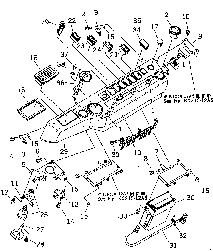 Панель 20Y-06-24310 KOMATSU
