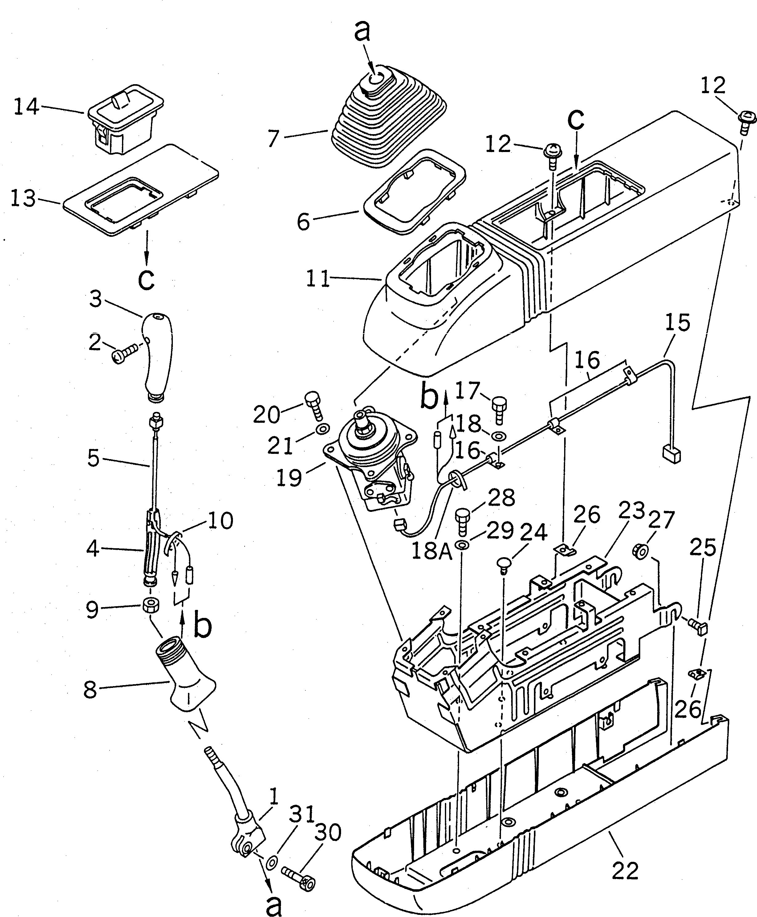 LEVER UNIT ASS'Y 7834-50-2001 KOMATSU
