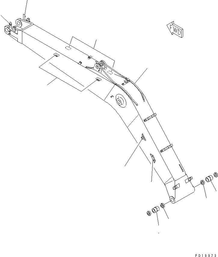 Стрела в сборе 20Y-70-00560 KOMATSU