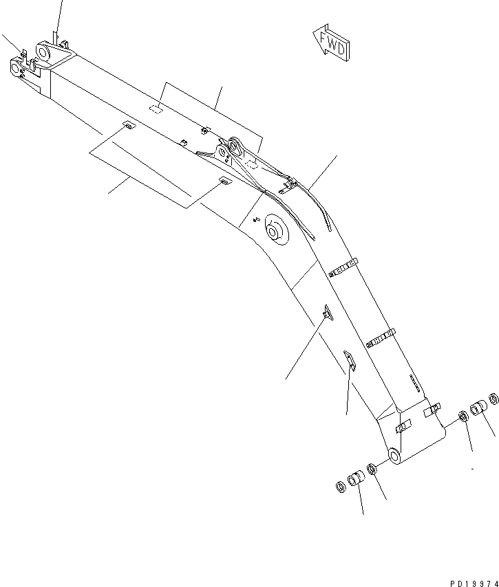 Стрела в сборе \0\206-970-0020 KOMATSU