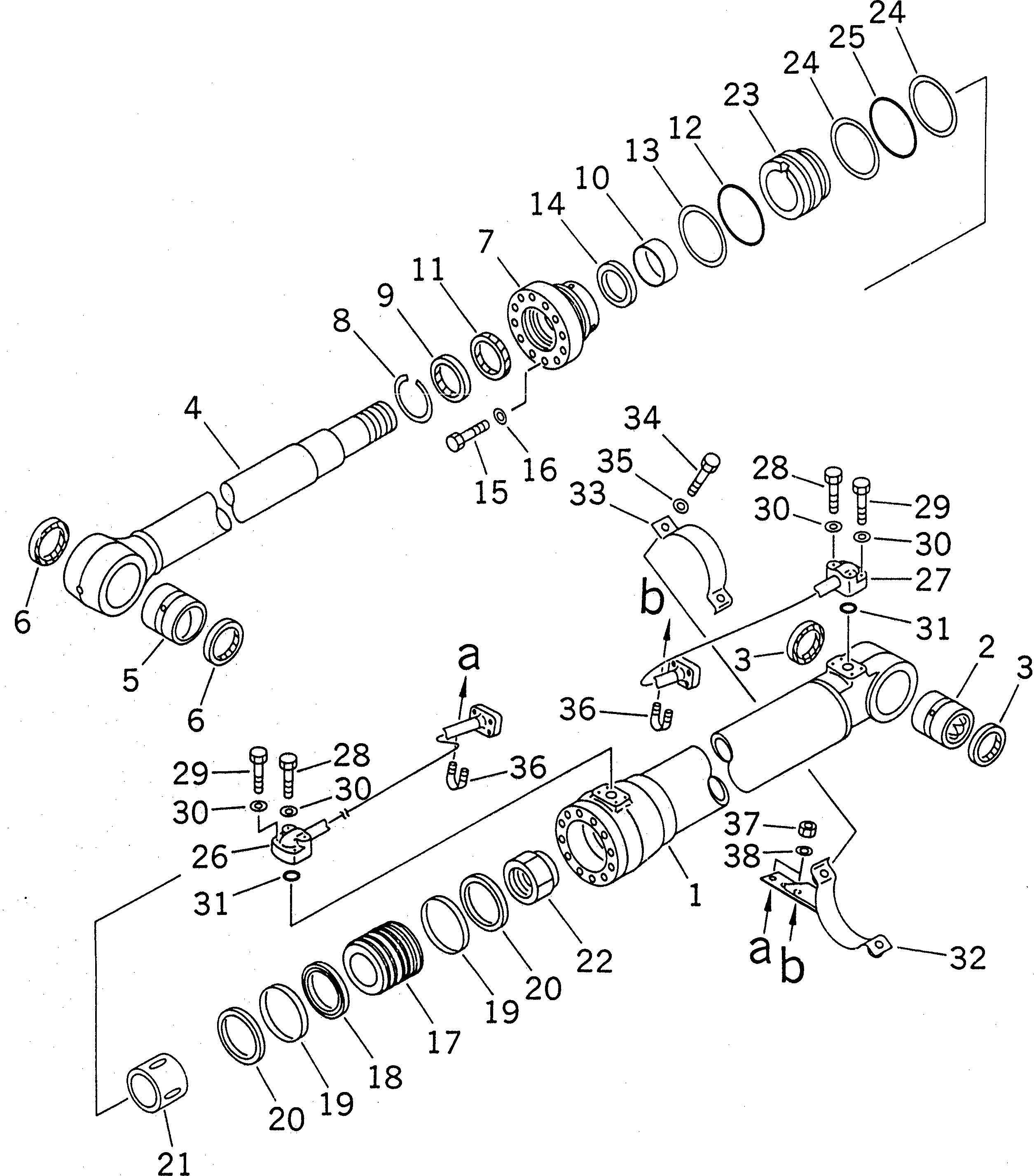 Цилиндр в сборе 205-63-07140 KOMATSU