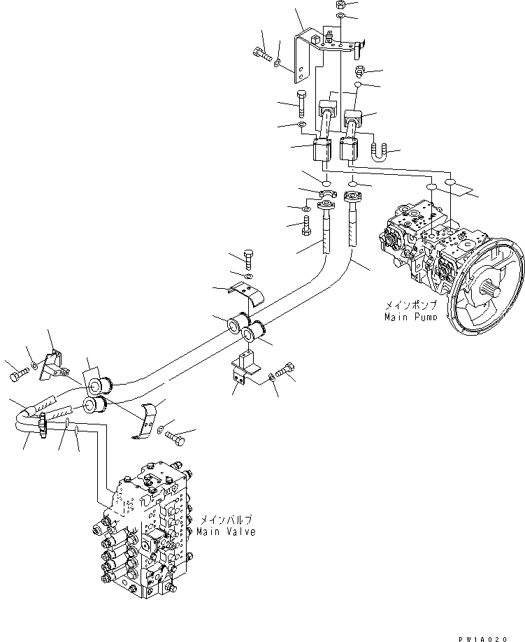 Шланг 22U-62-21141 KOMATSU