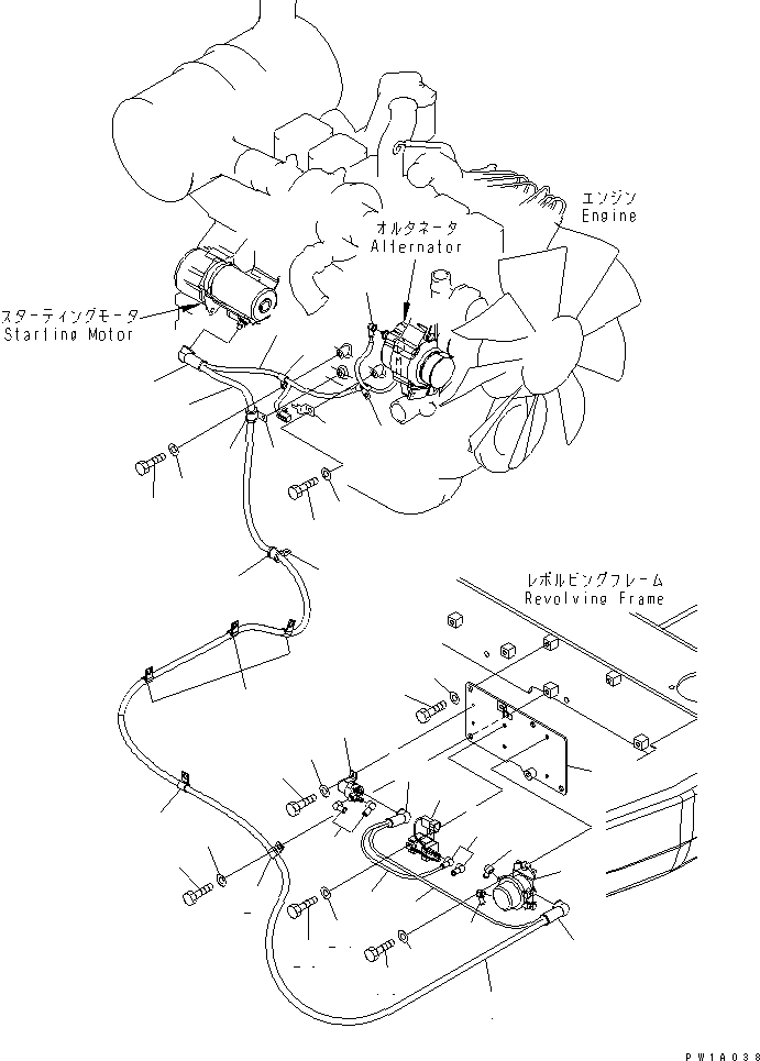 Кабель 22U-06-21340 KOMATSU