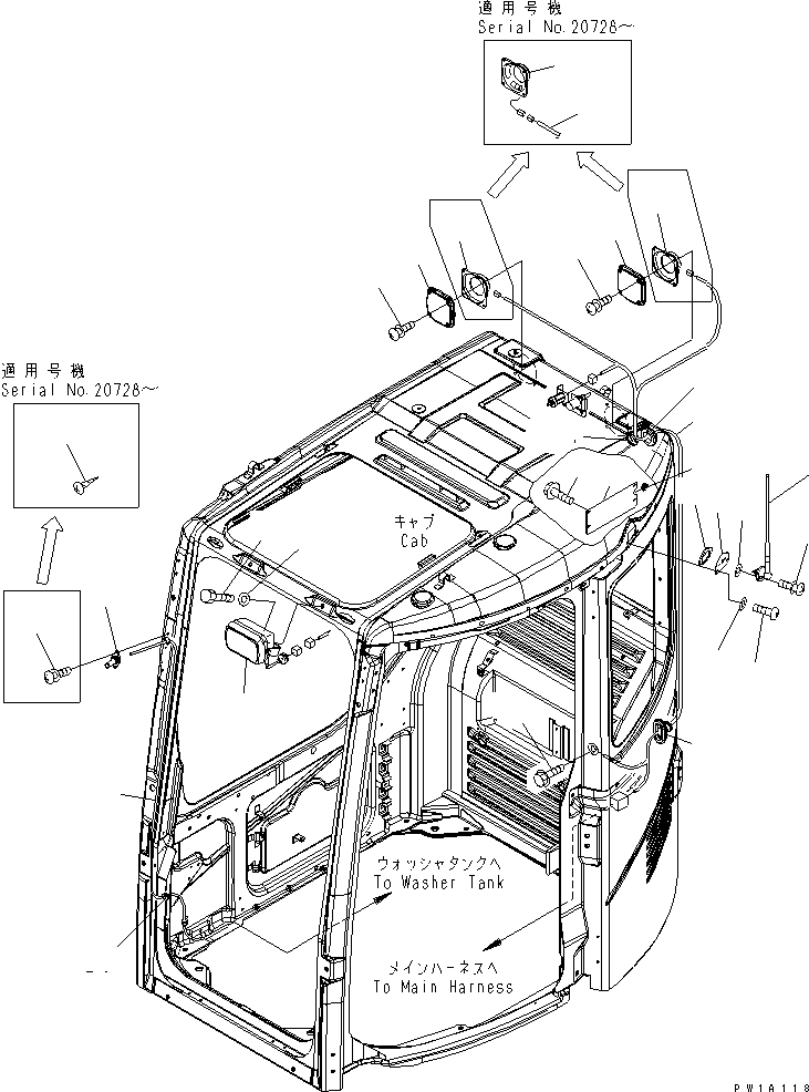 Жгут проводов 22B-54-17251 KOMATSU