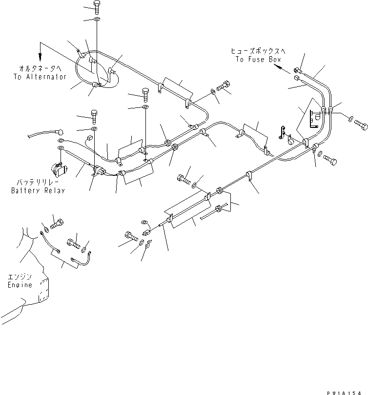 WIRING HARNESS,(100A) 19M-06-31950 KOMATSU