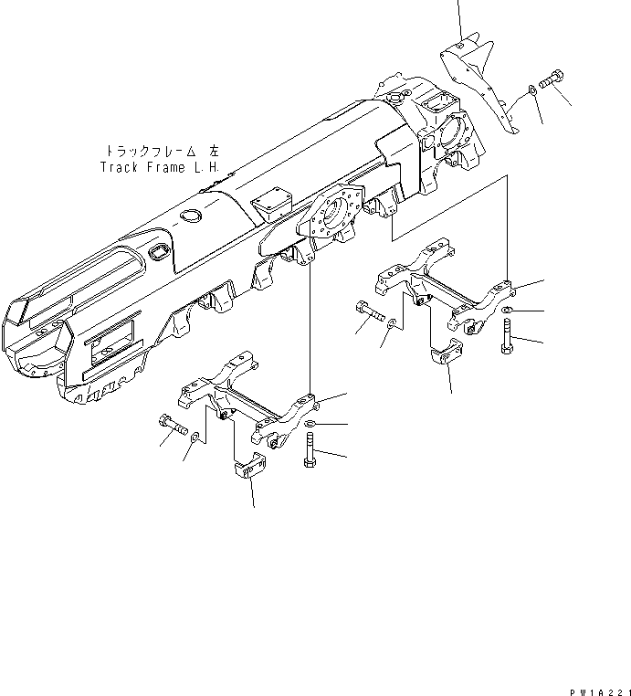 Кронштейн правый 19M-30-21370 KOMATSU