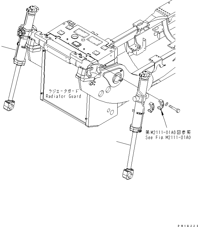 CYLINDER GROUP,L.H. (FINAL COATING) (\8\707-03-X7263) KOMATSU
