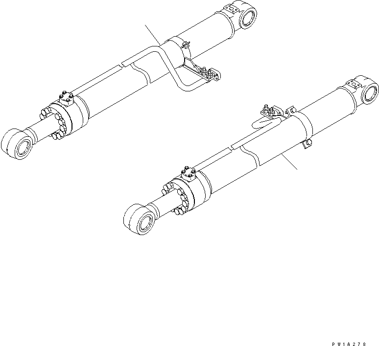 CYLINDER GROUP,L.H. (\8\22U-63-X9400) KOMATSU