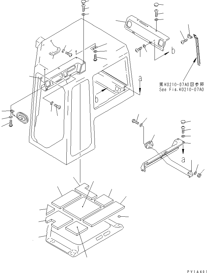 Панель 19M-979-7550 KOMATSU
